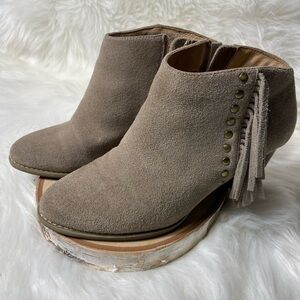 Vionic Faros Fringe Ankle Boots Booties